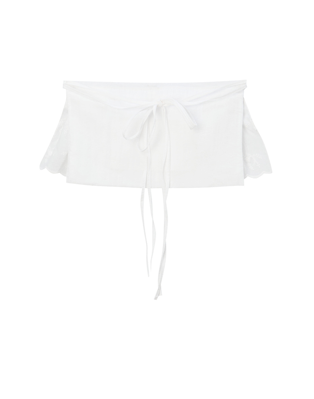 아떼 바네사브루노 액세사리 [FRILL(프릴)] 화이트 플라워 레이어드백 겸 숄더백 흰색 상세