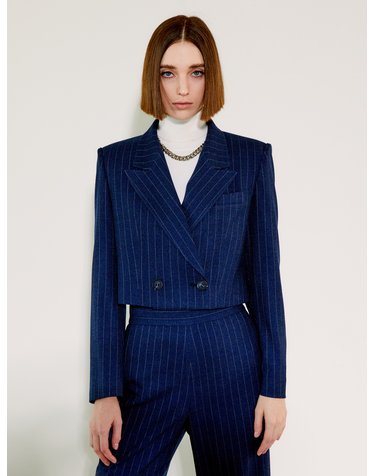 Signature Double B Tailored Jacket [Navy]