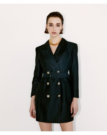 Vivi Tailored Jacket Dress [Black]