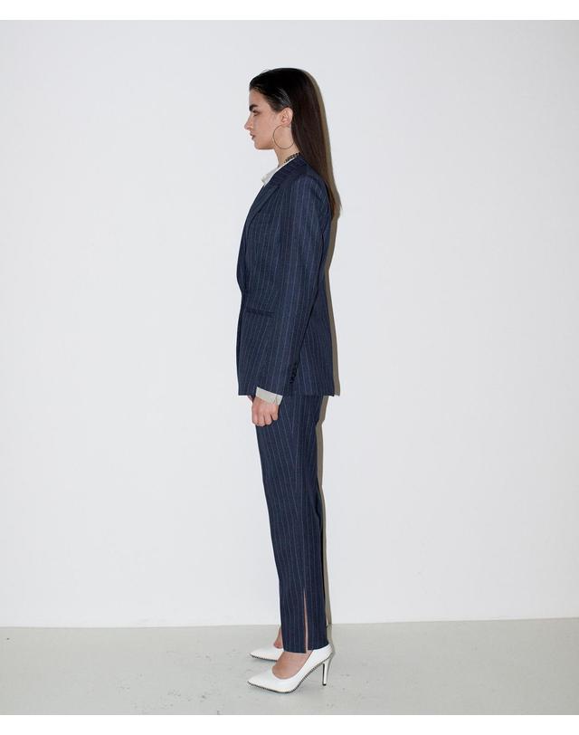 채뉴욕 Not a Cliche tailored Jacket [Stripe Navy] 착용컷