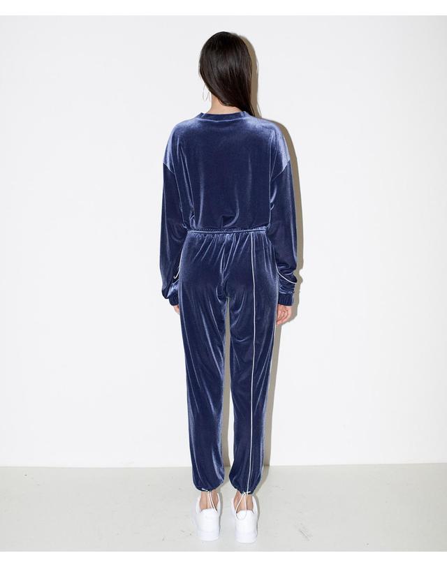 채뉴욕 Bad Velvet jogger pants [Blue] 착용컷