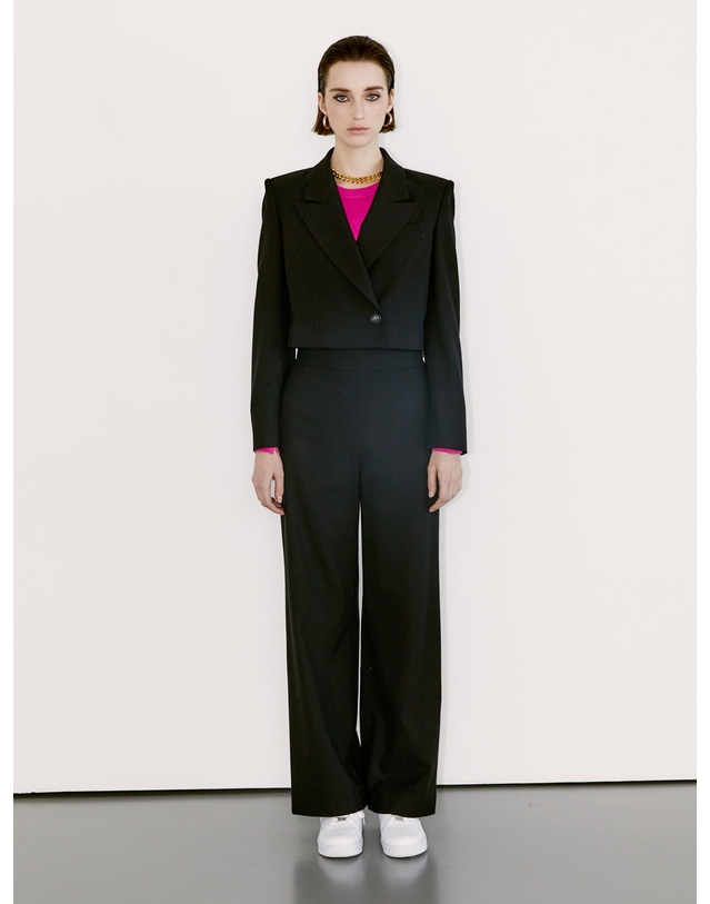 채뉴욕 Signature Double B Tailored Jacket [Black] 블랙 착용컷