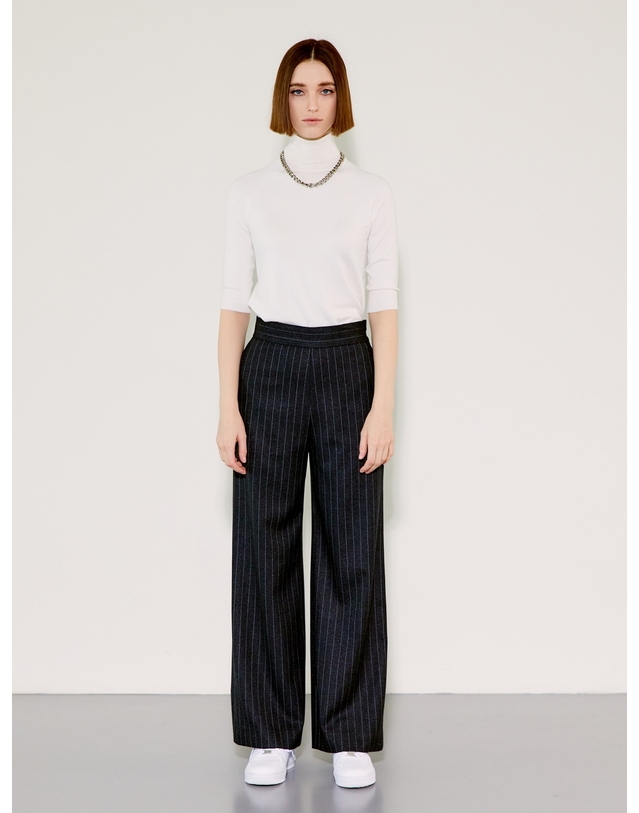 채뉴욕 High-waist Wide Pants [Grey] 그레이 착용컷