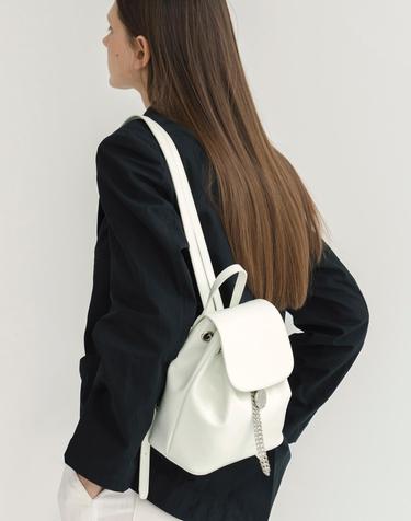 TIWI CHAIN DRAWSTRING leather backpack