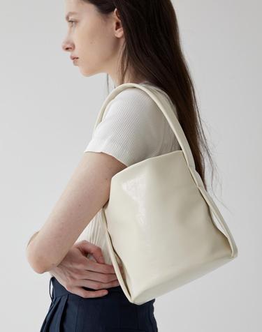 TEMZ bucket leather tote bag 2 color