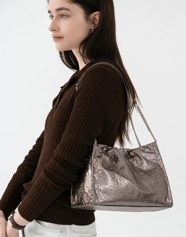 VELTA GLITTER chain shoulder bag 2 color