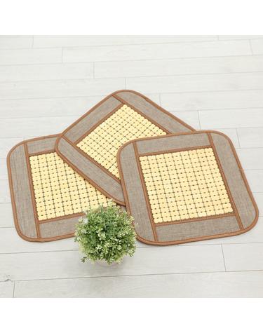 골드메쉬 마작방석45x45cm 대자리 여름방석 대나무돗자리