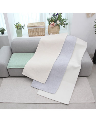 리앤데코 투톤 프리마 단모 러그 안마의자매트 베란다 쇼파패드4인용 65x240cm