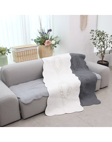 리앤데코 순면 클레오 선염 워싱 현관 주방 쇼파패드 65x240cm