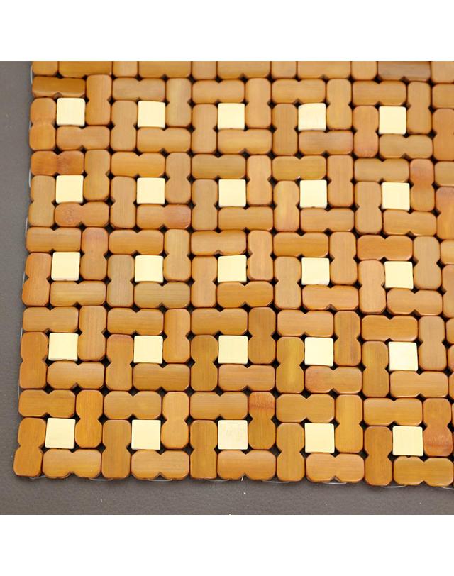 리앤데코 [리앤데코] 땅콩 마작방석 45x45cm 1+1 대자리 여름방석 착용컷