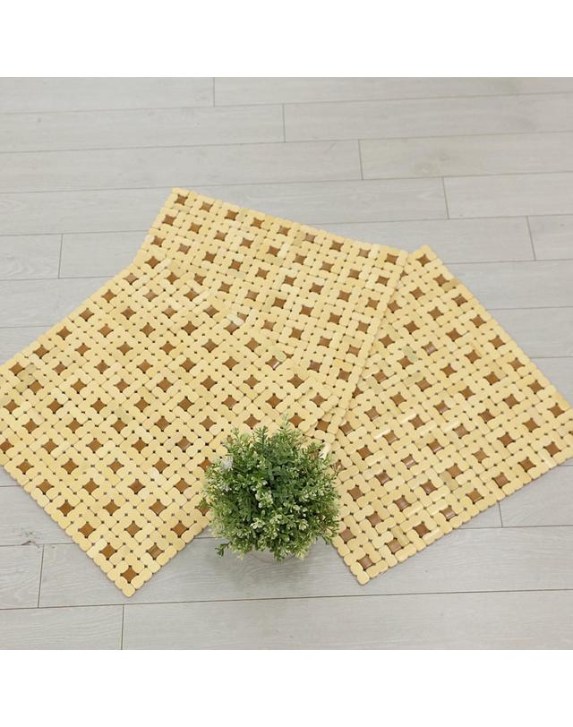 리앤데코 땅콩마작방석 45x45cm 1+1 대자리 여름방석 착용컷