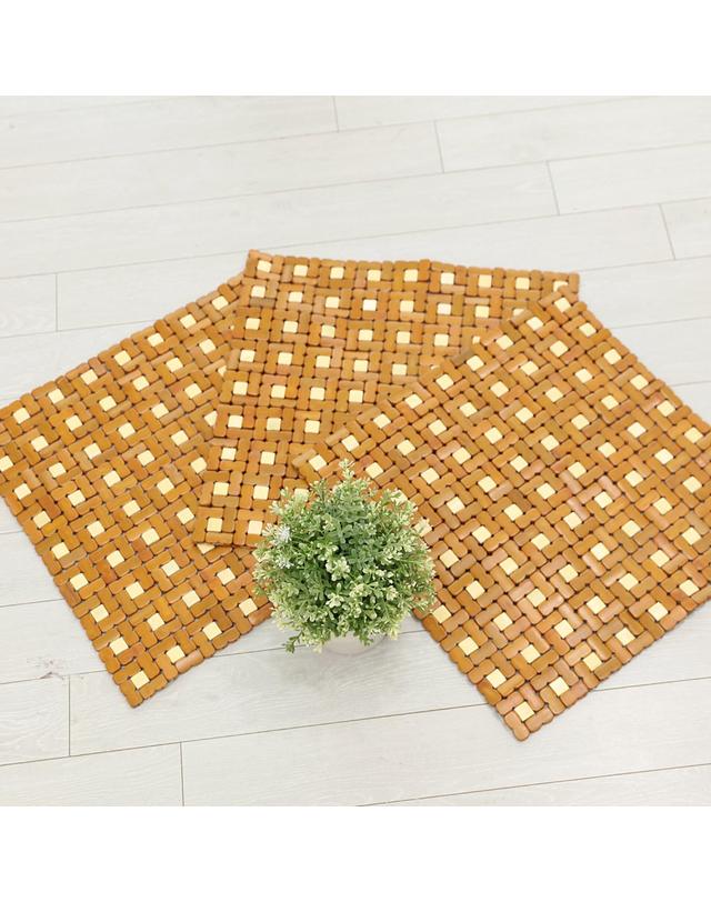 리앤데코 땅콩마작방석 45x45cm 1+1 대자리 여름방석 착용컷