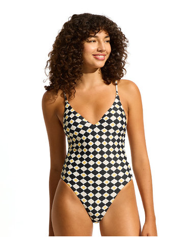 KASBAH V NECK ONE PIECE (11071-158)