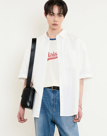 Oxford Half Sleeves Shirt (White)
