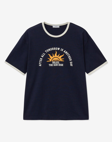 Soleil Ringer T-Shirt (Navy)