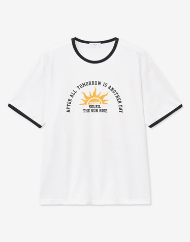 Soleil Ringer T-Shirt (White)