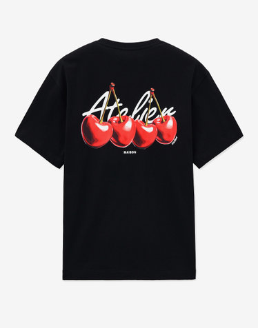 Cherry Graphic T-Shirt (Black)
