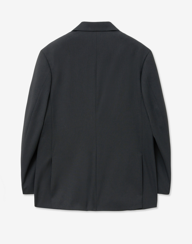 티엔지티 Oversize Single Breasted Jacket (Dark Gray) 그레이 착용컷