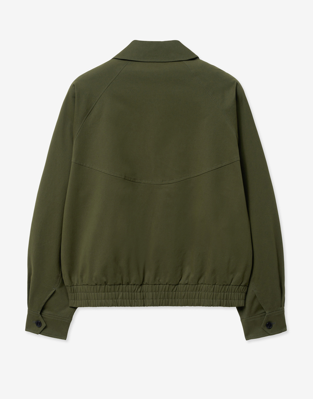 티엔지티 Washed Cotton Swing Top Blouson (Khaki) 카키 착용컷