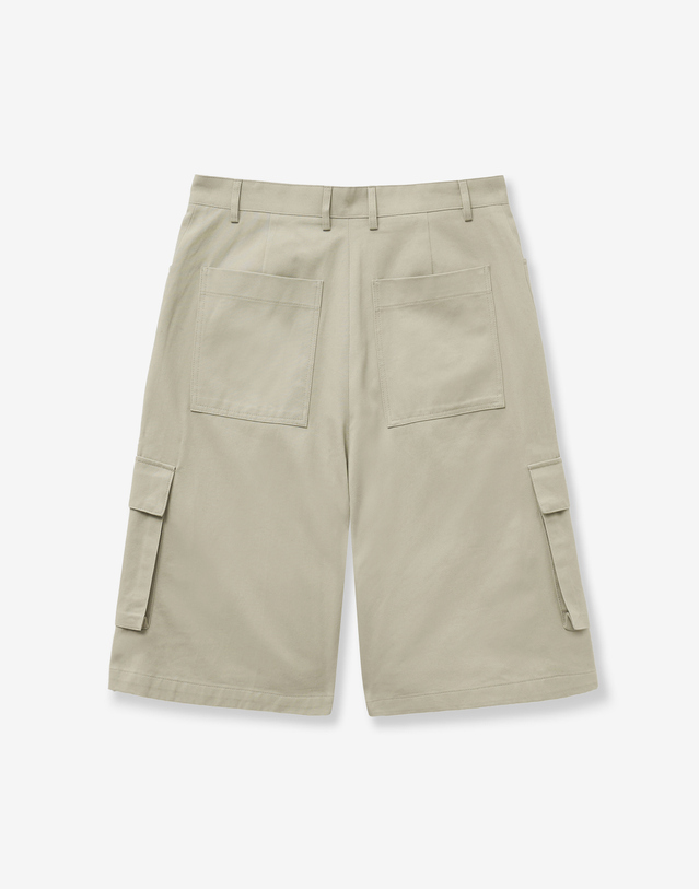티엔지티 Cotton Cargo Bermuda Pants (Beige) 베이지 착용컷