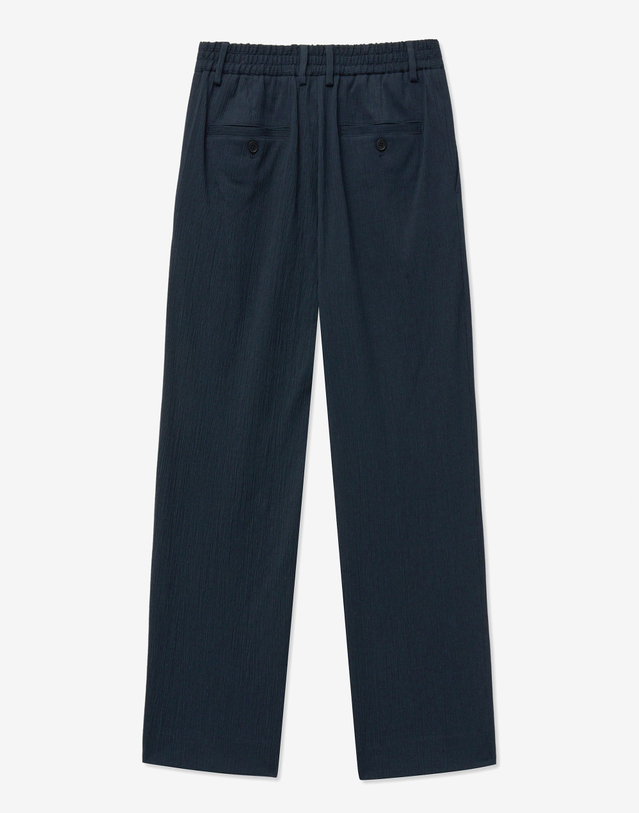 티엔지티 Seersucker Tapered Fit Pants (Navy) 네이비 착용컷