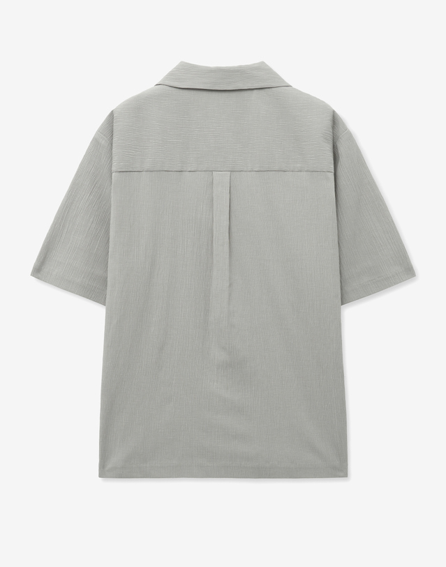 티엔지티 Seersucker Half-Sleeves Shirts (Light Beige) 베이지 착용컷