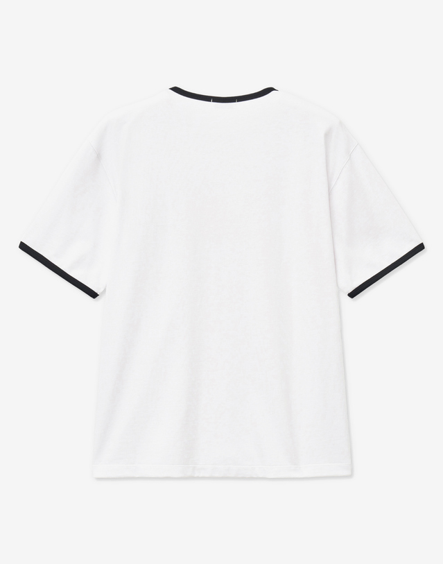 티엔지티 Soleil Ringer T-Shirt (White) 흰색 착용컷