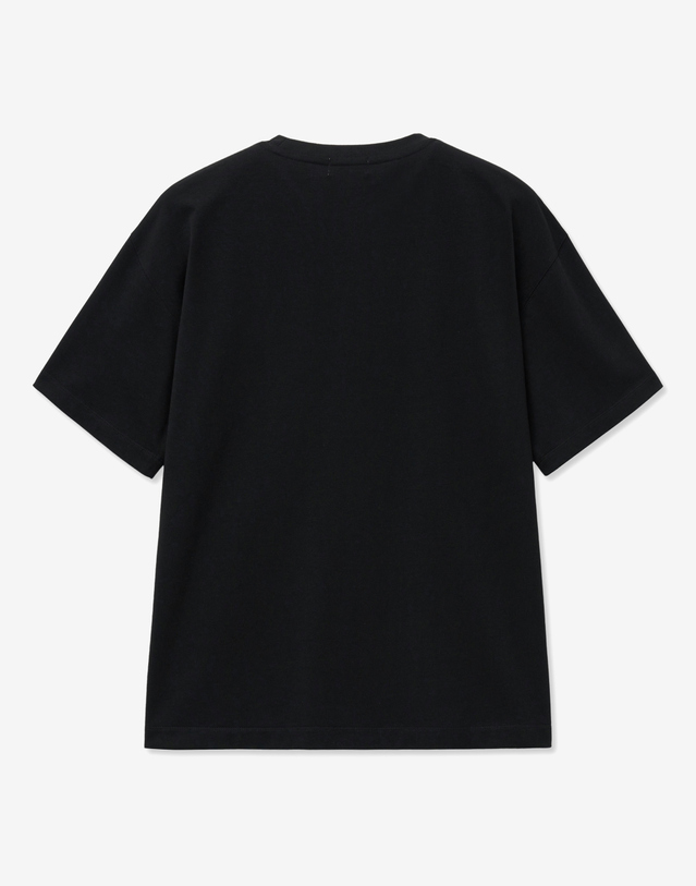 티엔지티 Barcode Logo T-Shirt (Black) 블랙 착용컷
