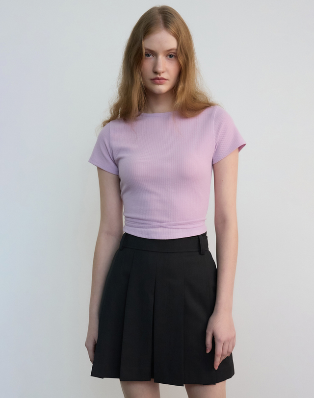 제이에스엔와이 우먼 [클리어런스]Back String T-shirts [Mouve Pink]