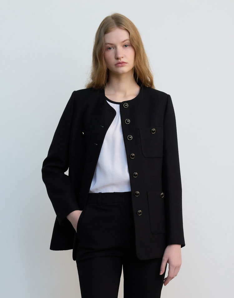 [제이에스엔와이] Back Ribbon Shirring Blouse - 백 리본 셔링 블라우스 JWBL4E902 이미지 4