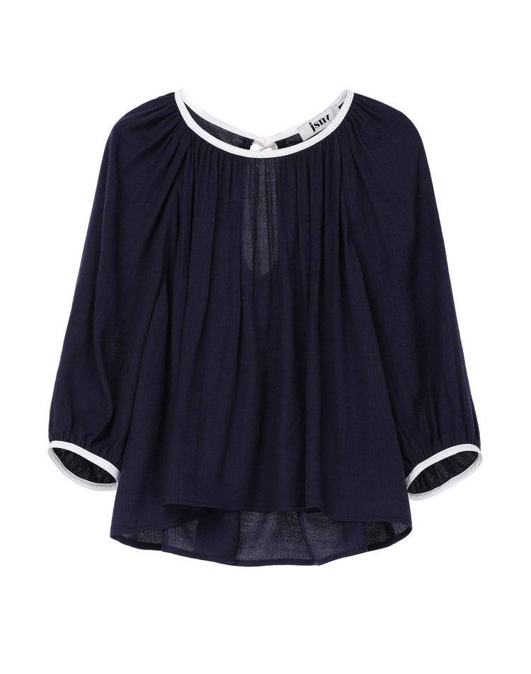 [제이에스엔와이] Back Ribbon Shirring Blouse - 백 리본 셔링 블라우스 JWBL4E902 이미지 5