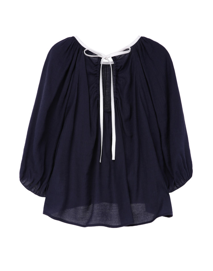[제이에스엔와이] Back Ribbon Shirring Blouse - 백 리본 셔링 블라우스 JWBL4E902 이미지 6