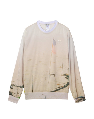 REEBOK X SEEN PRINTING WOVEN CREW NECK - 플래그