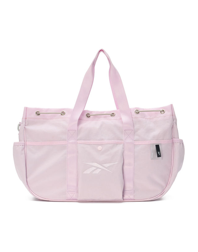 리복 Reebok X RAWROW 3WAY STRING DUFFLE BAG - 핑크 밝은 핑크 착용컷