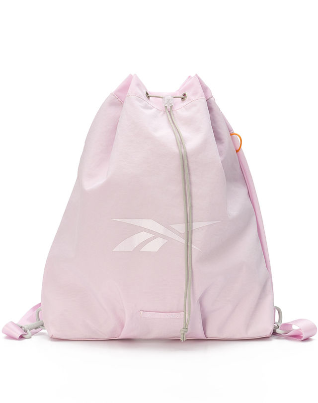 리복 Reebok X RAWROW 2WAY STRING GYM SACK - 핑크 밝은 핑크 착용컷