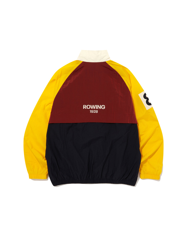 리복 Reebok X HAZZYS 블록 윈드 브레이커 - 옐로우:화이트 노랑 착용컷