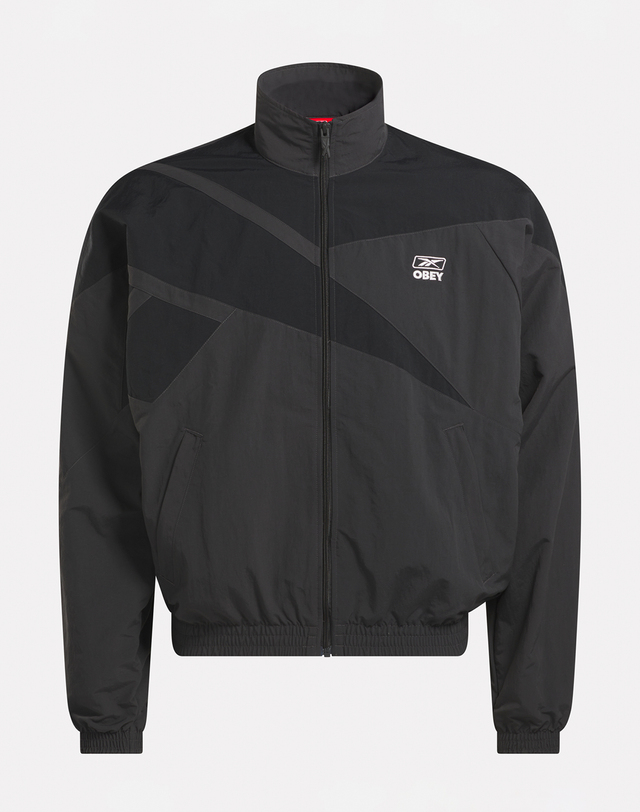 리복 Reebok X OBEY TRACK JACKET - 블랙 / 100218636 착용컷