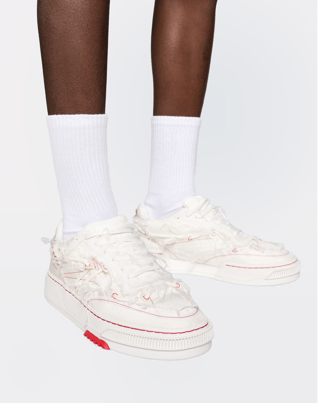리복 Reebok X KANGHYUK CLUB C LTD - 화이트 / RMIA04DC99FAB0020300 흰색 착용컷
