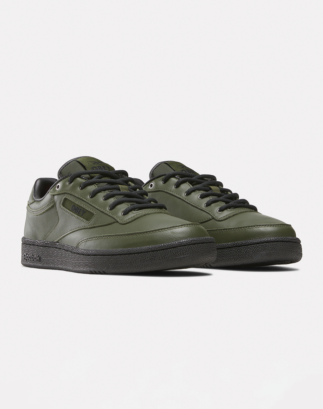 리복 Reebok X OBEY 클럽 C 85 - 카키 / 100220303 초록 착용컷