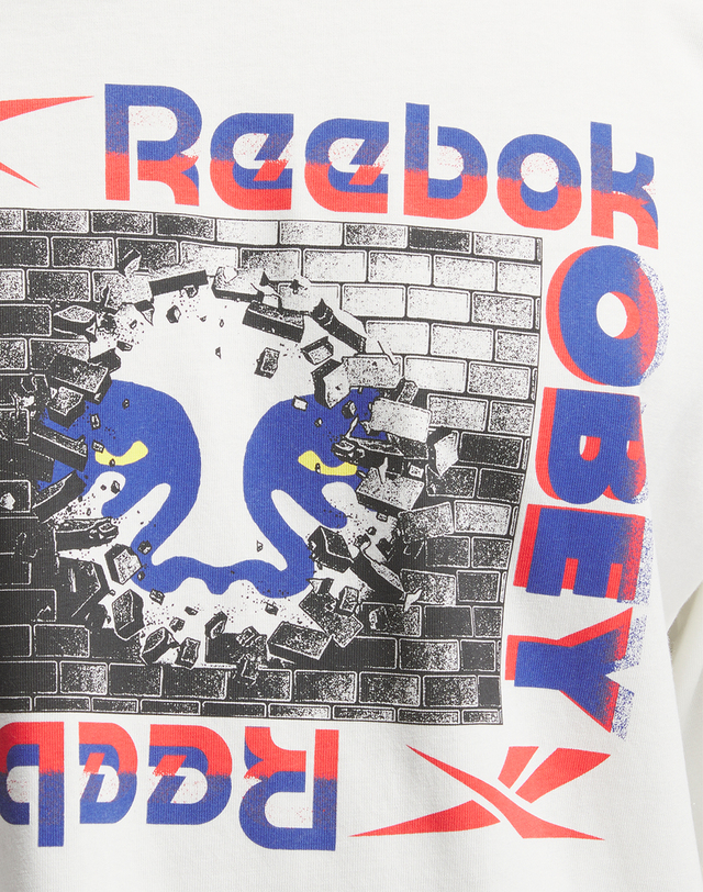 리복 Reebok X OBEY GRAPHIC TEE - 화이트 / 100218641 흰색 착용컷