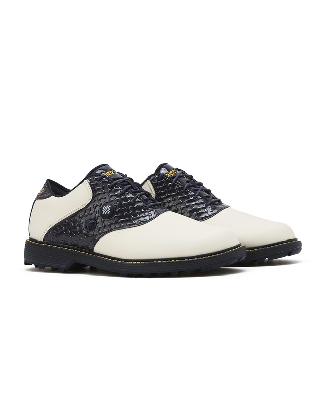 리복 Reebok X MANORS OG 펌프 골프 - 화이트:블랙 / 100239156 네이비 착용컷