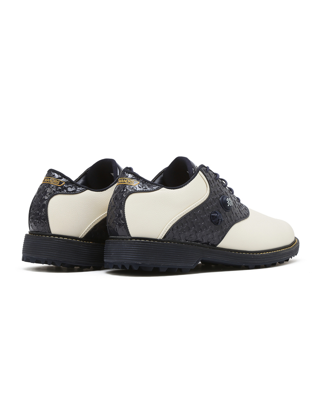 리복 Reebok X MANORS OG 펌프 골프 - 화이트:블랙 / 100239156 네이비 착용컷