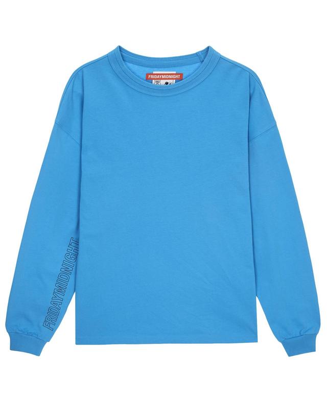 프라이데이 미드나잇 [UNISEX] PRIME INSPRIATION LONG SLEEVE 블루 착용컷