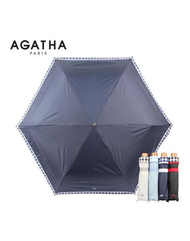 아가타 체크보더 슬림 3단양산 AG2028