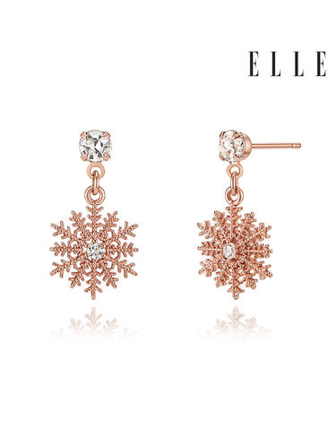 14K 스노우 블링 귀걸이 (gold pin) ELGPEE419