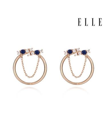 14k 블루 포인트 귀걸이 (gold pin) ELGPEE082