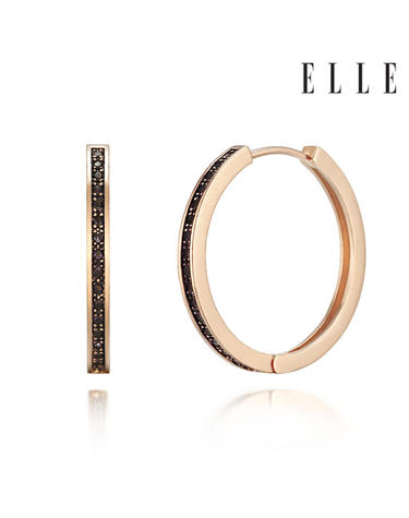 14K 블랙 원터치 귀걸이 (gold pin) ELGPEE296