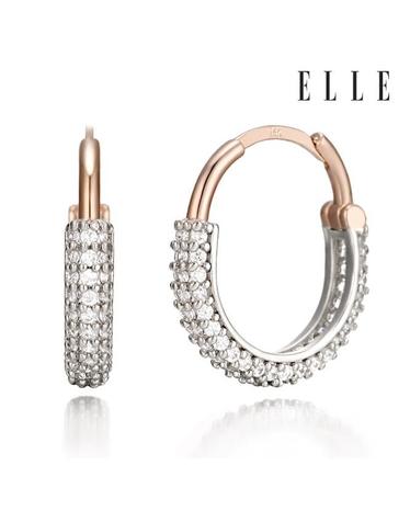 14K 엘립스 블링 귀걸이 (gold pin) ELGPEE360