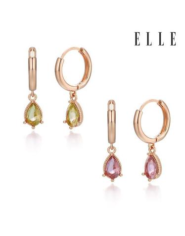14K 알렉산드라이트 물방울 원터치 귀걸이 (gold pin) ELGPEE374