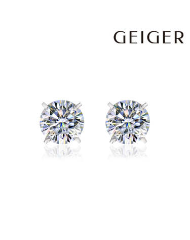 14K 베이직 5부 모이사나이트 귀걸이 GI14EE507